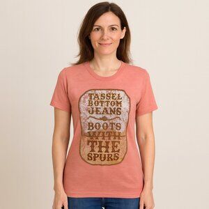 Bella Canvas Peach Tee Shirt Medium